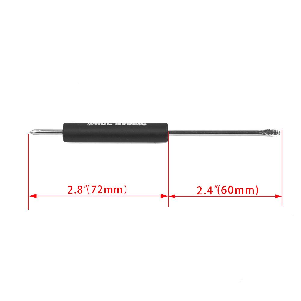 Dual-Ended Magnetic Mini Screwdriver - Flathead & Phillips: Ideal for Assembly Workers