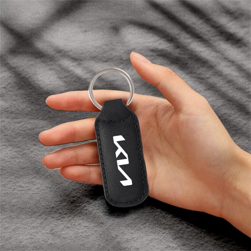 ISFR5 Leather Car Keychain Keyring Anti-Loss Key Holder Gift For Kia KN Sportage Morning Ceed Picanto Rio ProCeed Niro Accessories