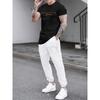 2 Piece Regular Fit Men's Jogger Pants Letter Printed Men's Short Sleeve T-Shirt Set Street Outdoor Casual Fashion Set