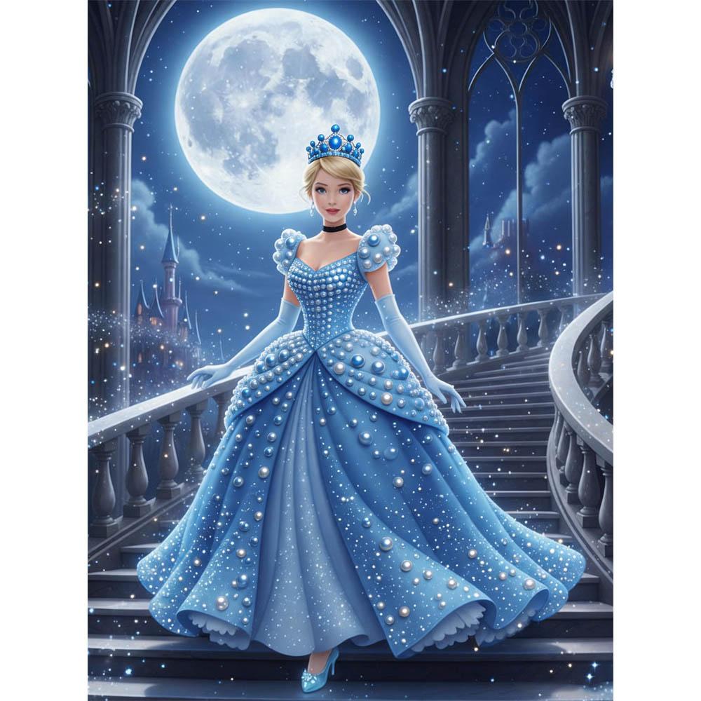 

Disney 5D Pearl Painting Set DIY Snow Queen Elsa Painting Creative Hobby Home Decoration Children S Gift Knitted Decoration Wall Decorative Item 35x45cm