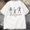 Bones Come Alive Dancing Skeleton Tshirt Christian Halloween T Shirt Fall Bible Verse Tshirts Unisex Women Casual Graphic Tees