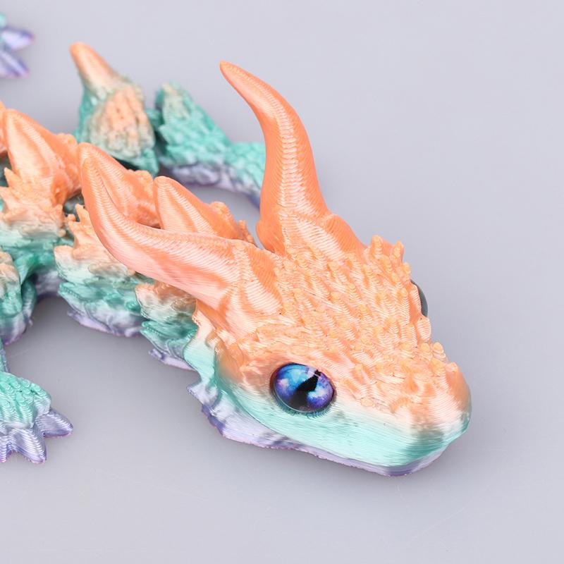 1 Piece Desk Ornament Toy New 3D Print Akatsuki Magic Dragon Model Multi-Joint Movable Creative Table Home Decoration Gift