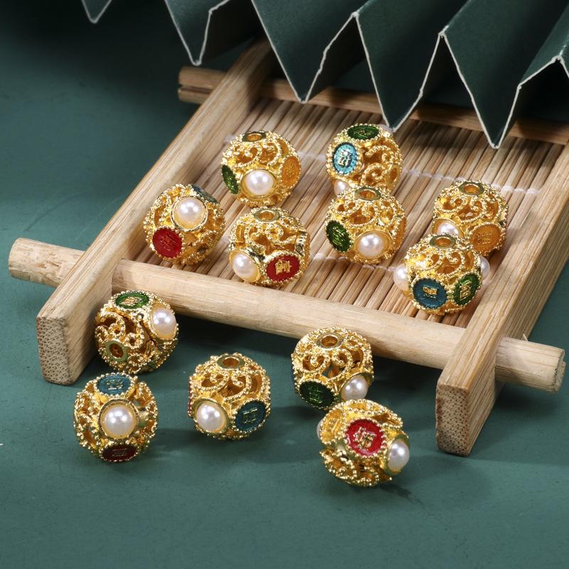 

Ханфу-стиль Ручна робота Перегородчасті намистини та підвіска з китицею для DIY намиста/браслета