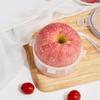 Durable Plastic Fruit Preservation Box Clear Reusable Apple Storage Box with Lid Multipurpose Circular Sealed Box Refrigerator