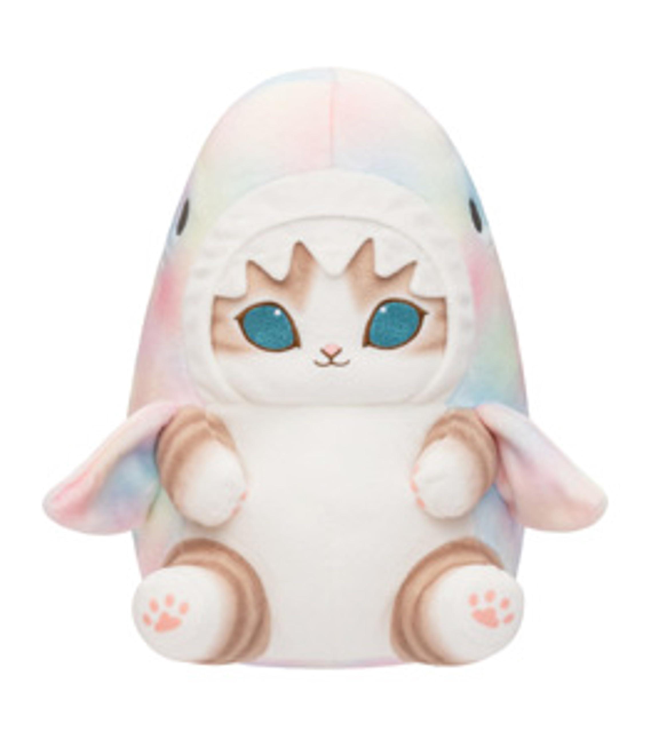 

mofu Pastel Shark Cat Plush Mofu Pastel 28cm sand Toy, sand Big, Marble, Approx.