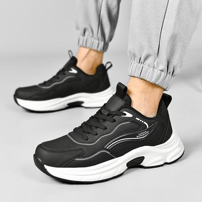 Automne et hiver chaussures décontractées de sport d'extérieur pour hommes chaussures à plateforme polyvalentes à tige basse grande taille chaussures de course pour étudiants