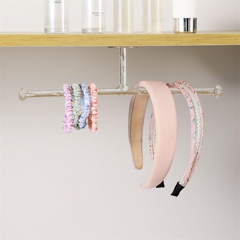 1PCS Transparent Multi-purpose Hook Dressing Table Hair Hoop Accessories Small Object Hanger Household Seamless Multi-function Hook
