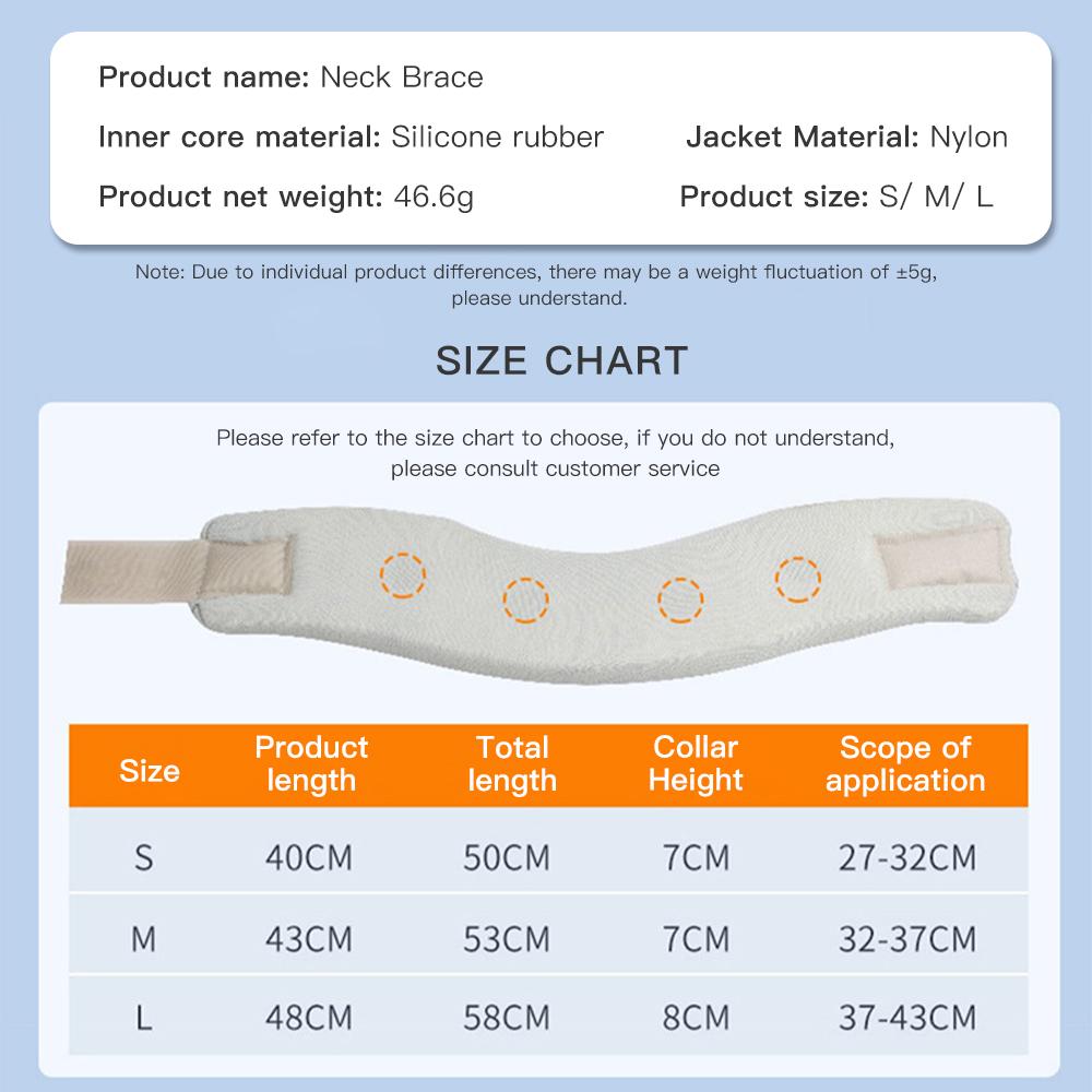 Sponge Neck Guard Soft Neck Support Cervical Brace Breath Sponge Cervical Collar for Relieve Cervical Pain Migraine Travel Nap