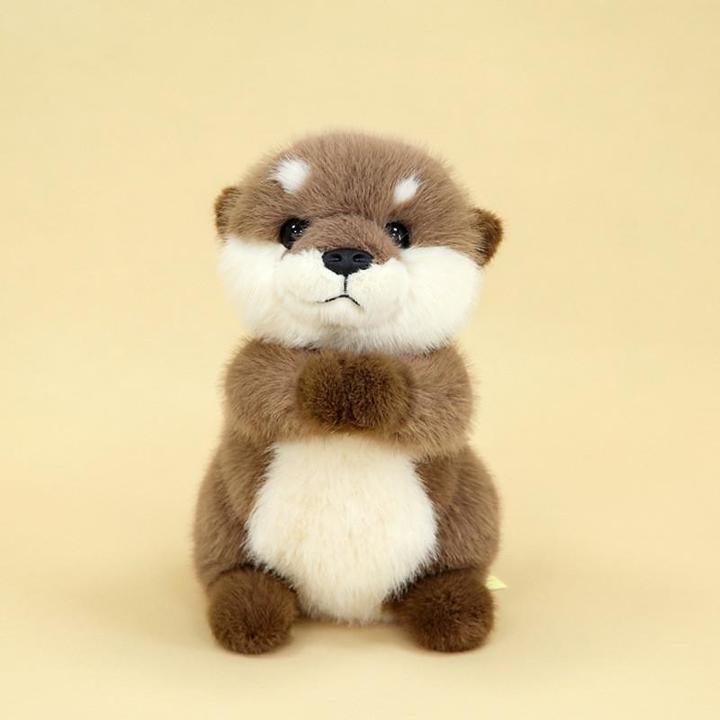 

Otter Soft Plushie Rabbit Fur Stuffed Toy With Pp Cotton Filling For Kids Room