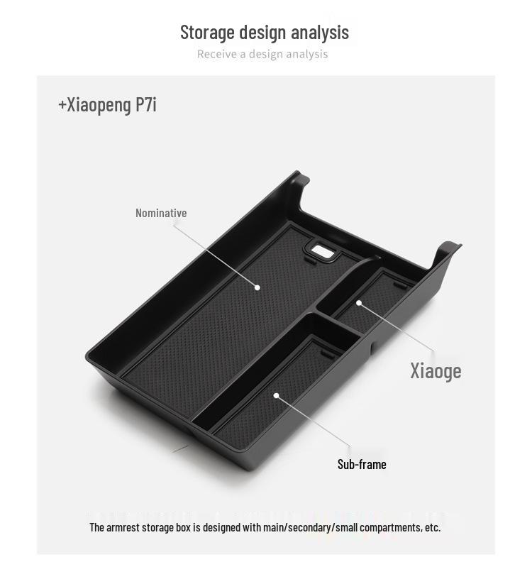 Xpeng P7i Armrest Storage Box – Car Console Organizer & Interior Accessory