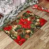Crystal Velvet Large Rectangle Holiday Home Decor Print Area Rug - Carpet Chair Mats - Non-Slip, Durable, Decorative Poly