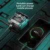 Bluetooth Headset Wireless Touch Metal Mecha Style Low Power Gaming Digital Display Headset