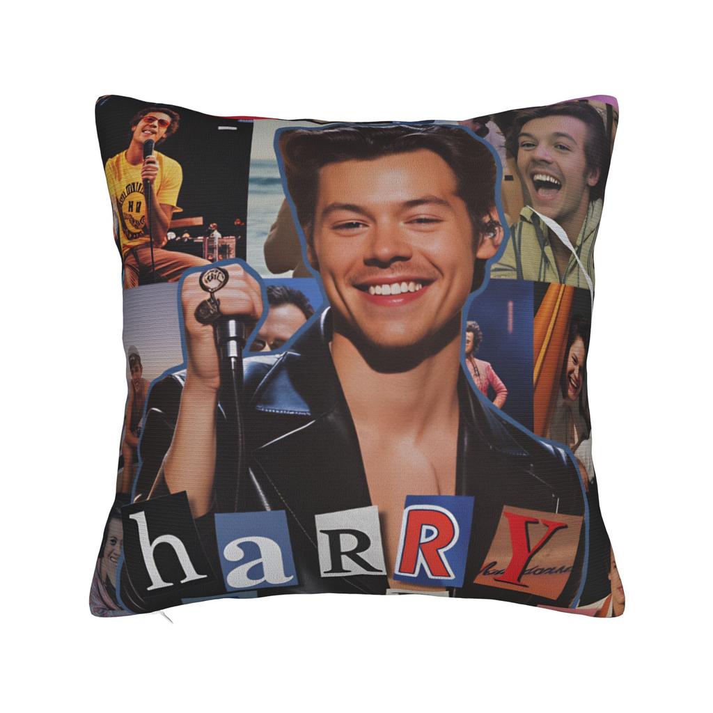 Singer H-Harrys S-Styles  Pillow Cover  Custom Cushion Cover Kawaii Pillow Case For Chair Sofa Home Decor