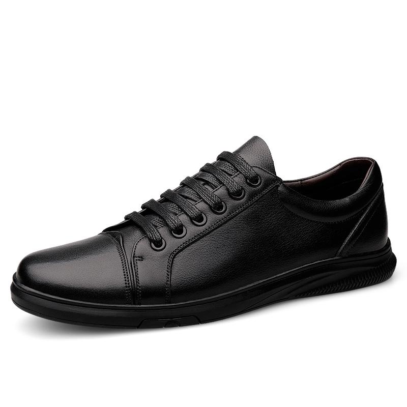New High Quality White Fashion Men's Genuine Leather Sneakers Breathable Casual Flat Shoes Mens Luxury Shoes Designers Men Shoes