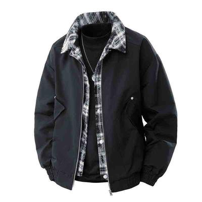 Two-piece Jacket for Work-outdoor Sports Casual Loose Fashionable Hong Kong Style Retro Cool Big Size Jacket