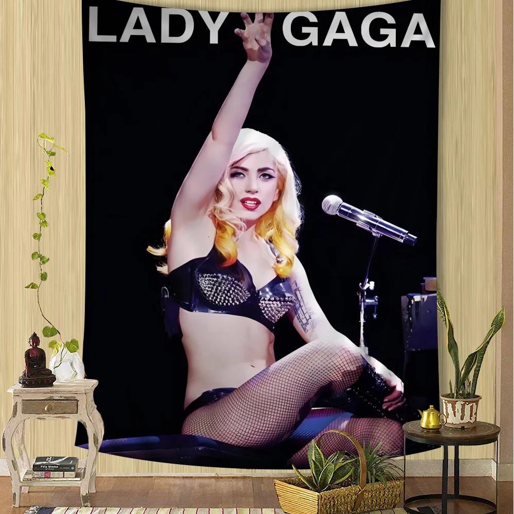 Lady Gaga Sängerin Hängendes Böhmisches Wandteppich Günstig Hippie Wandbehang Böhmische Wandteppiche Mandala Wandbehang Heimdekoration