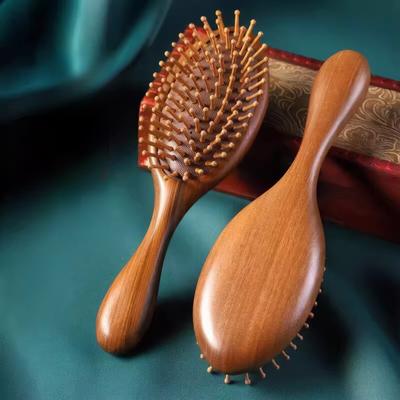 Real Sandalwood Cushion Comb Comb Massage Comb Head Comb Long Hair Comb Scalp Curly Hair Comb Home Wooden Comb