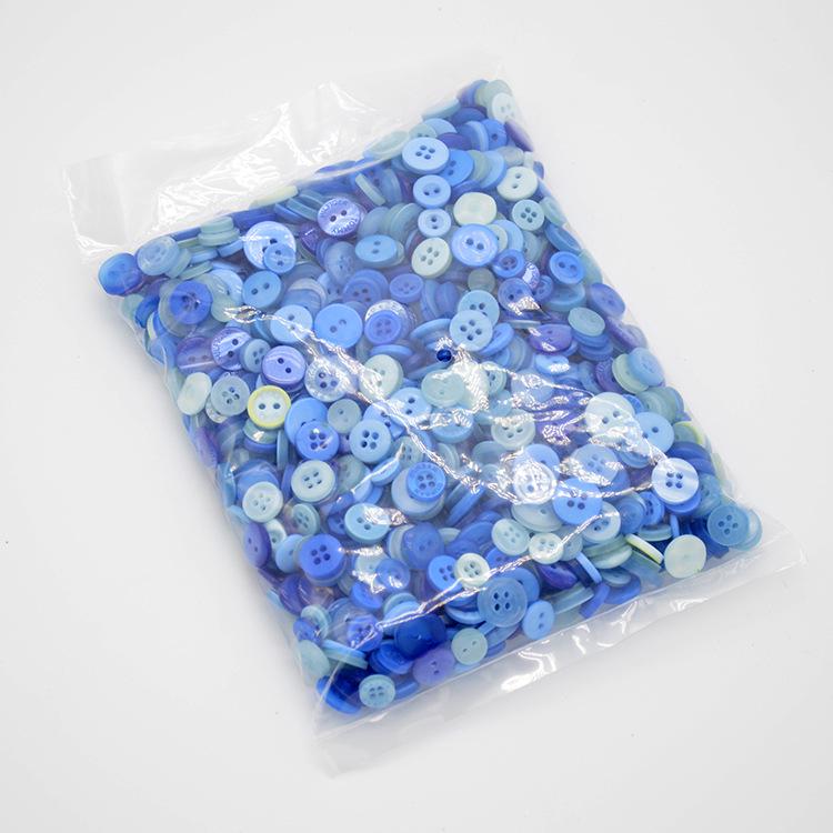 Available Now! Mixed Color Round Resin Buttons for DIY Crafts – Ideal for Handmade Button Art and Floral Designs.