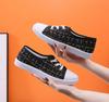 New low-top canvas shoes female student flat casual shoes sports casual board shoes lazy little white shoes