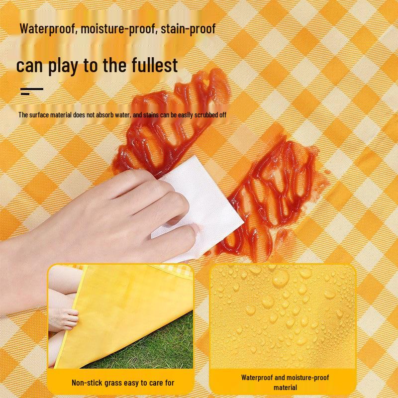 Pogrubiona Wodoodporna Mata Piknikowa na Zewnątrz: Kemping, Plaża, Namiot, Trawnik i Poduszka Odporna na Wilgoć