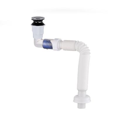 Flip-Top Sink Drain Anti Clogging Anti-Odor Cross Drain Downpipe Retractable Flexible Drain Pipe Kitchen Bathroom Accessories