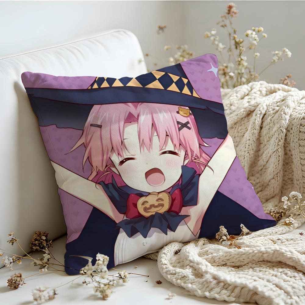 Kissenbezug Leinen Hautfreundlich Weich Dekorativer Bezug Für Sofa Heimdeko Kwaii Anime Niedlich SSchoolLives Kissenbezug