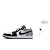 Air Jordan 1 Low SE Hvit Svart Matt Sølv Herre Sneakers Ild-Rød HF3148-106