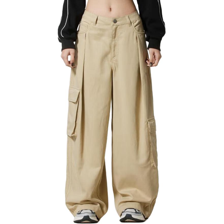 

Adidas Originals Loose Fit Fashion Sports Breathable Solid Color Cargo Pants Women Pants IA7510 L