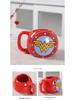 Avengers Superhero Ceramic Mug: Featuring Superman, Thor, Iron Man, Spider-Man, and Batman
