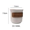 Vintage American-Style Anti-scalding 190ml Ceramic Espresso Cup for Cafes