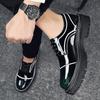Scarpe Casual da Uomo in Pelle Stile Britannico Moda Punta Tonda Classica Scarpe Oxford Antiscivolo per Esterno Scarpe Eleganti da Lavoro di Qualità con Fondo Spesso