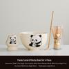 Japanese Song Dynasty Matcha Tea Ceremony Set: Ceramic Bowl, Cup, Bamboo Whisk, and Brush