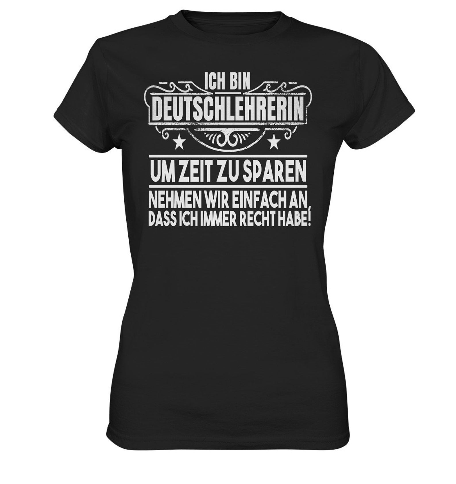 T Shirt German Teacher Save Time Teacher German Gift Ideas - Premium T-Shirt L
