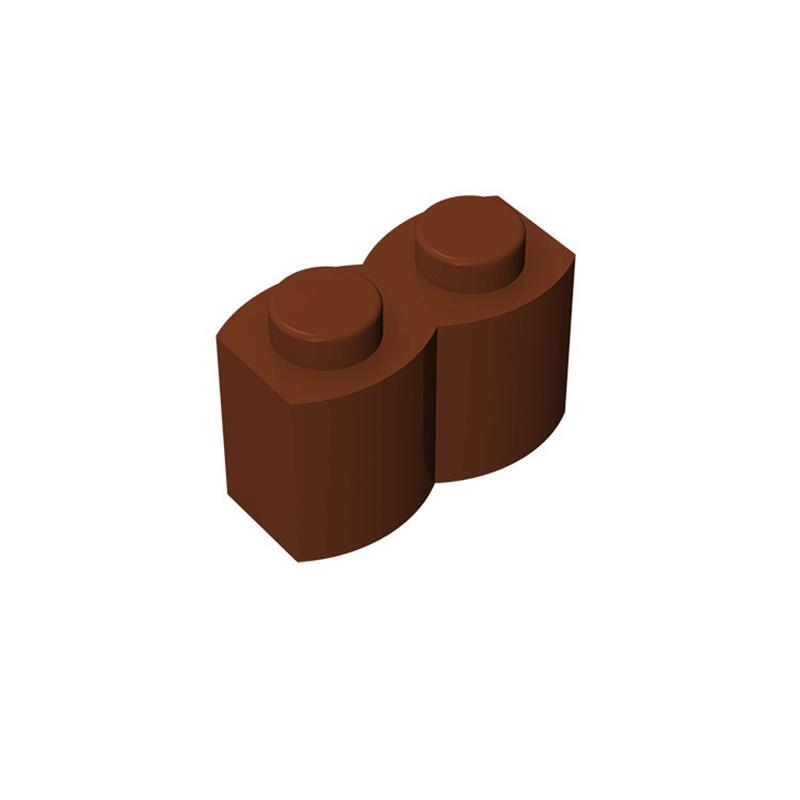50pcs 30136 Brick Modified 1 X 2 with Log Profile Brick Collection Bulk Modular GBC Toy For Technical MOC Buildings Blocks