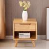 Solid Wood Nordic Bedside Table with Storage for Small Apartments and Bedrooms