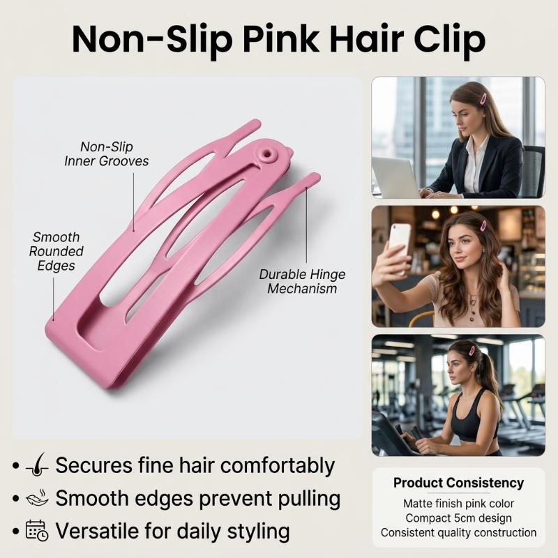 10 Pieces Metal Hair Clips Snap Barrettes Women'S Hair Styling Tools Side-Parted Hair Clips As Hair Decoration