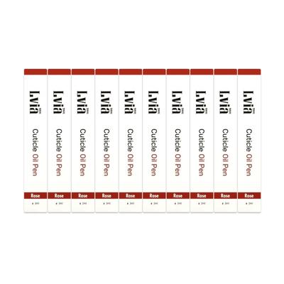 Stylo Huile Cuticules Lvia Rose 3ml*10 Pièces