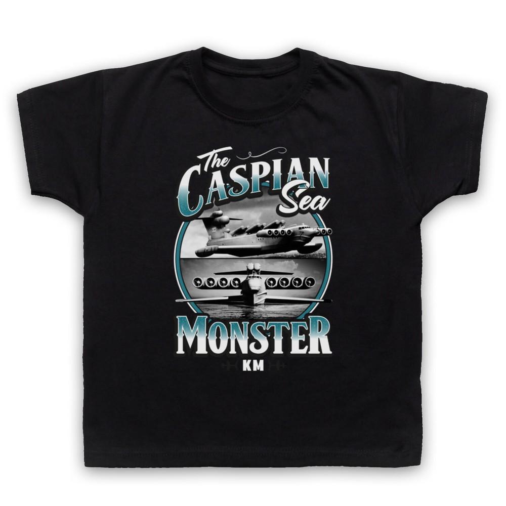 

Caspian Sea Monster Soviet Aircraft Km Korabl Maket War Kids Childs T-Shirt M