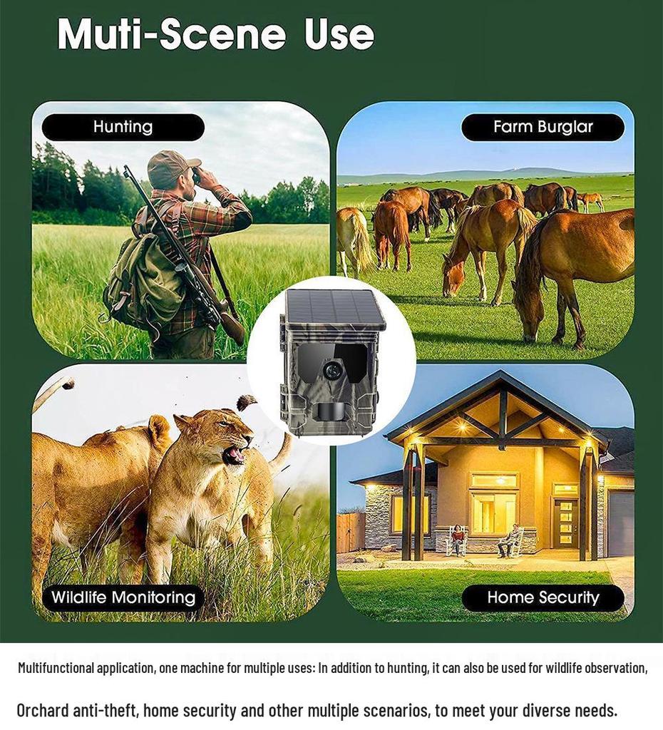 Waterproof HD Night Vision Hunting Camera with Motion Detection - Outdoor Infrared HC-802A