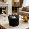 Cool Premium Feel Mechanical Rotating Ashtray with Lid Ash Tray Desktop Ornaments Office Car Ash Tray Smoking Accessories Gifts