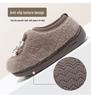 Bobodou Boys' Non-Slip Winter Indoor Cotton Shoes with Heel Cover & Fur Lining