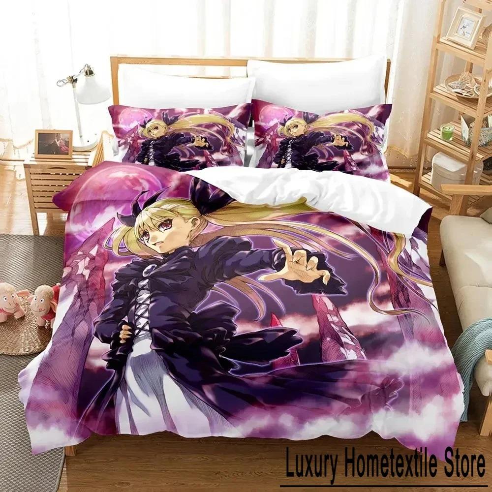3D Anime Dance In The Vampire Bund Bedding Set Duvet Cover Bed Set Quilt Cover Pillowcase Comforter King Queen Size Boys Adult
