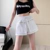 Women's High-Waisted Wide-Leg Casual Pants with Elastic Waist and Zippered Pocket - Summer Thin and Breathable Fabric.