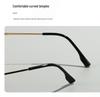 Men's Ultra-Light Blue Light Blocking Glasses with Color-Changing, Full-Frame Flat Lenses – Compatible with Migraine and Myopia Lenses.