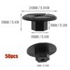 50pcs Car Unthreaded Plastic Nuts Clips A2019900050 4mmHole Without Threaded ForMercedes ForBMW W201 W124 190DCar NutFender Snap
