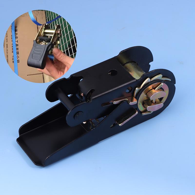 

Ремень для крепления груза спереди для тяжелых автомобилей и грузовиков с металлической пряжкой — регулируемый, надежный крепеж для безопасной транспортировки багажа чёрный