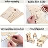 34Pcs Miniature Wooden House Furniture Set Model Ornament - DIY Miniature Photography Props- Seasonal Decor - Perfect Gift