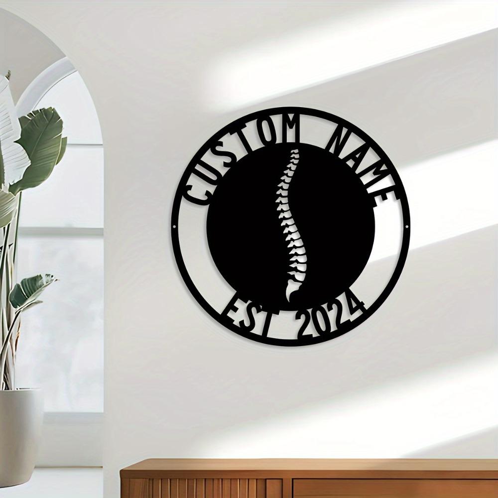 Custom Metal Wall Art Personalized Name Sign Rustic Home Decor Engraved Family Name House Number Easy Hang