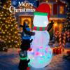 5.9FT Xmas Holiday Inflatable Yard Decor LED Snowman Penguin Set Christma Home Decoration Ornament Toy Gift Xmas Supplies Decor