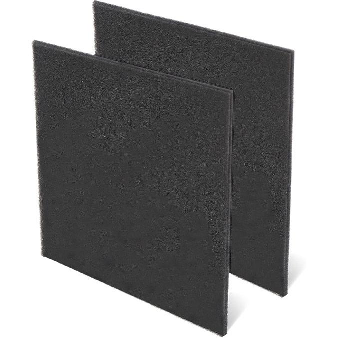 Поролоновая прокладка для предварительной фильтрации, вырезаемая по размеру, Сменные фильтры для очистителей воздуха, Совместимо с большинством кондиционеров, мусорных баков, осушителей воздуха, 15 x 15 дюймов, 2 шт.